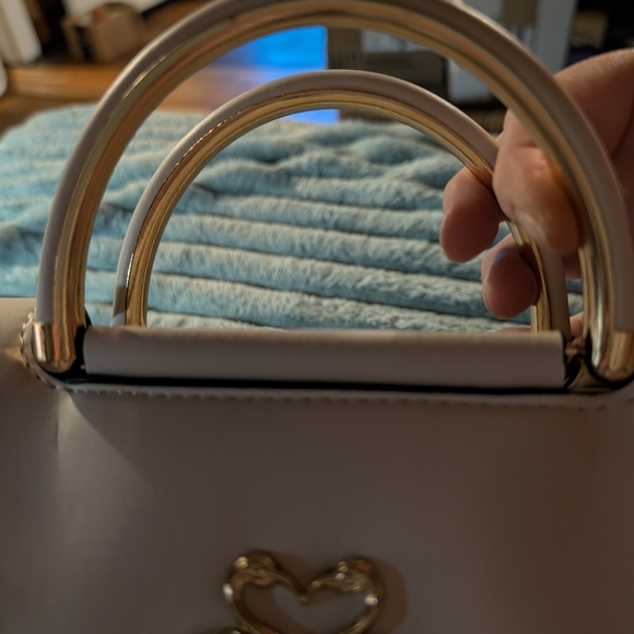 Cream and Pink Satchel Bag - Picture 6 of 10